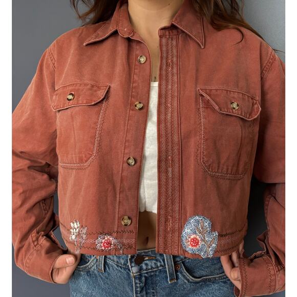 Stone Tones by Roulette Cropped Jacket with artful details - Picture 3 of 7